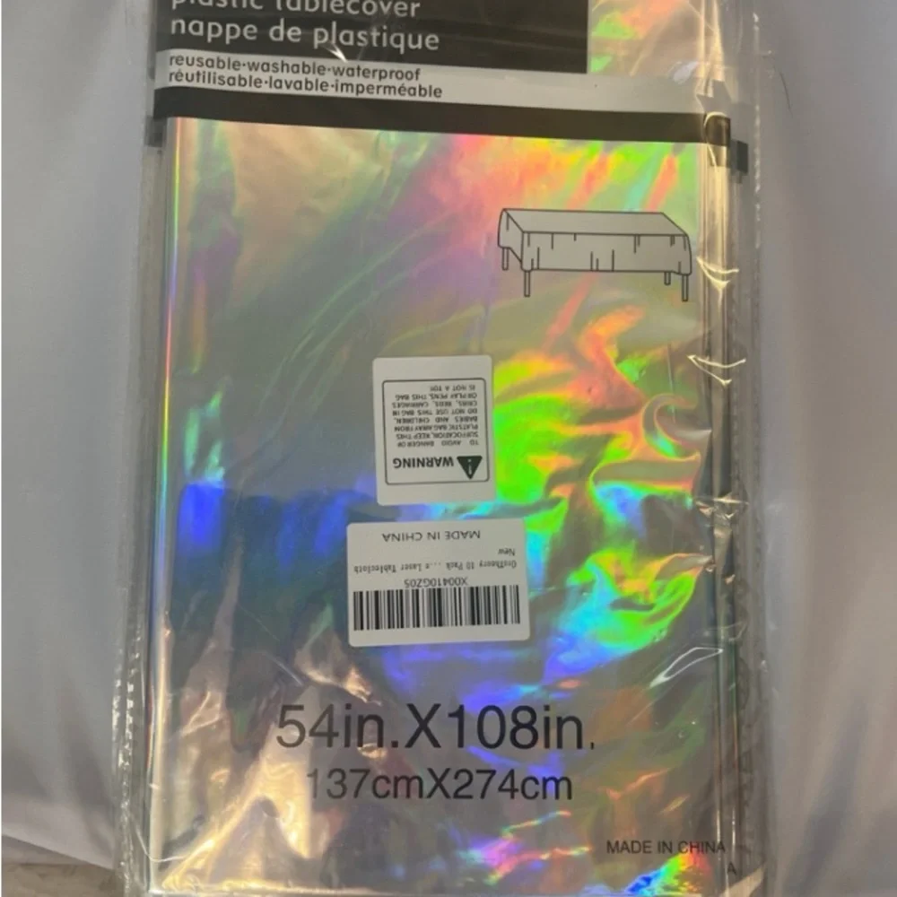 Tablecloth 10 Pack Iridescent Holographic